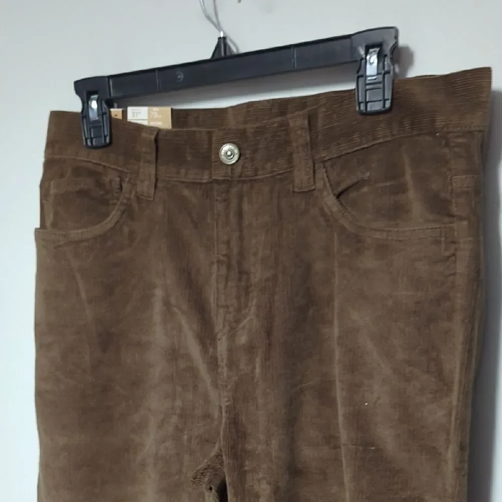 NWT Prana Brown Corduroy Slim Fit Pants for Versatile Style